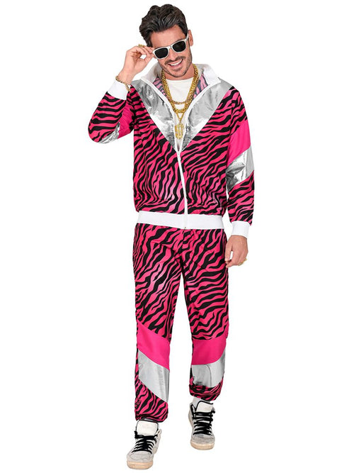 80's Pink Tiger Shell Suit - Adult Costume – product image 1