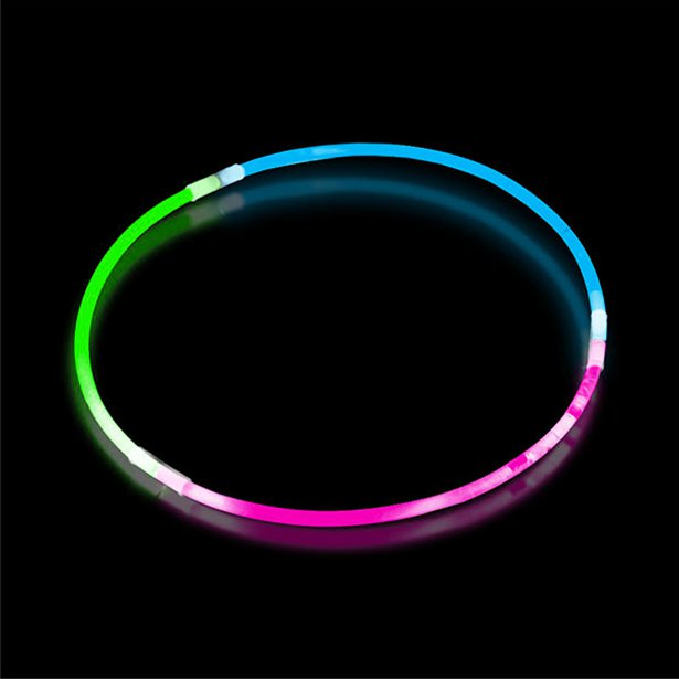 Tri-Colour Glow Necklace - 60cm (4pk)