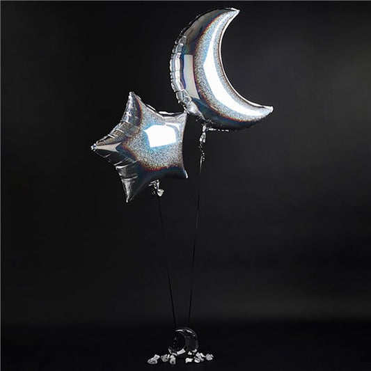 Moon & Star Balloons - Foil (2pk)