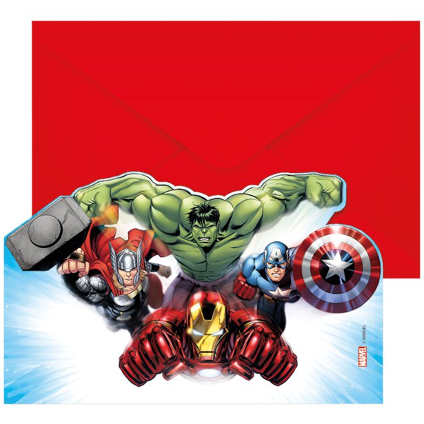 Avengers Infinity Stones Invitations (6pk)