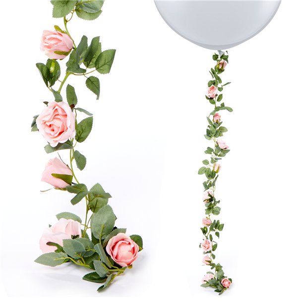 Pink Rose Garland - 1.75m – product image 1