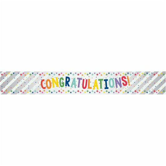 Congratulations Foil Banner - 1.74m