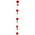 Red, Pink & White Paper Balloon Tail - 1.2m – product image 1