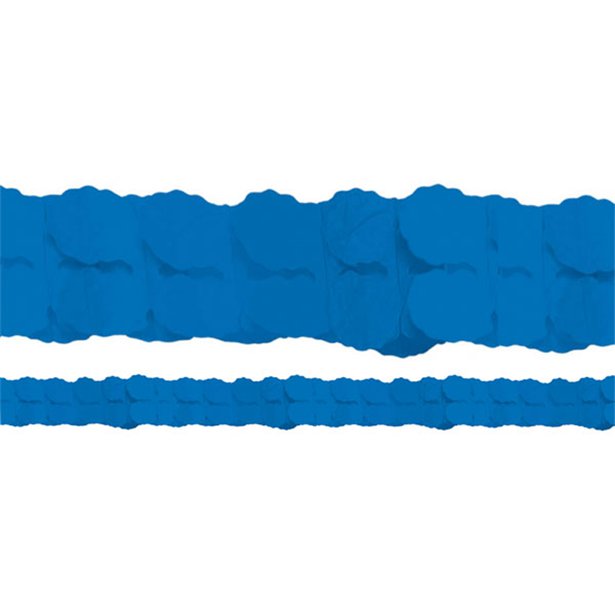 Royal Blue Paper Garland Decoration - 3.7m – product image 1