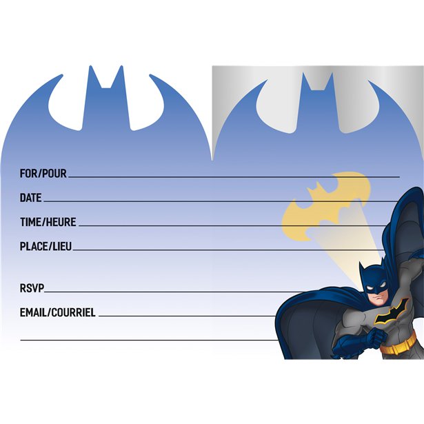 Batman Party Invitations (8pk) – product image 2