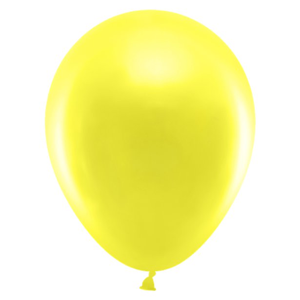 Yellow Metallic Balloons - 12" Latex (10pk) – product image 2