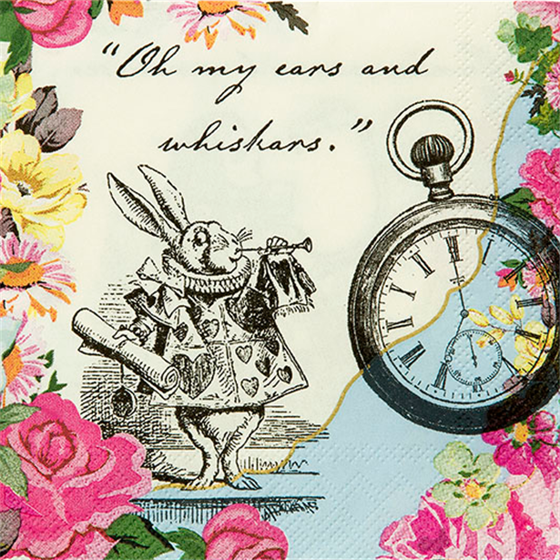 Alice in Wonderland Napkins - 25cm (20pk) – product image 4