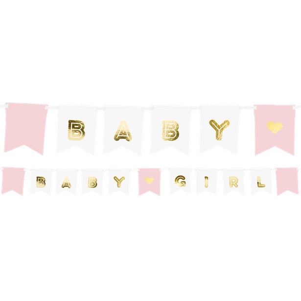 Pink Baby Girl Banner - 1.75m – product image 1