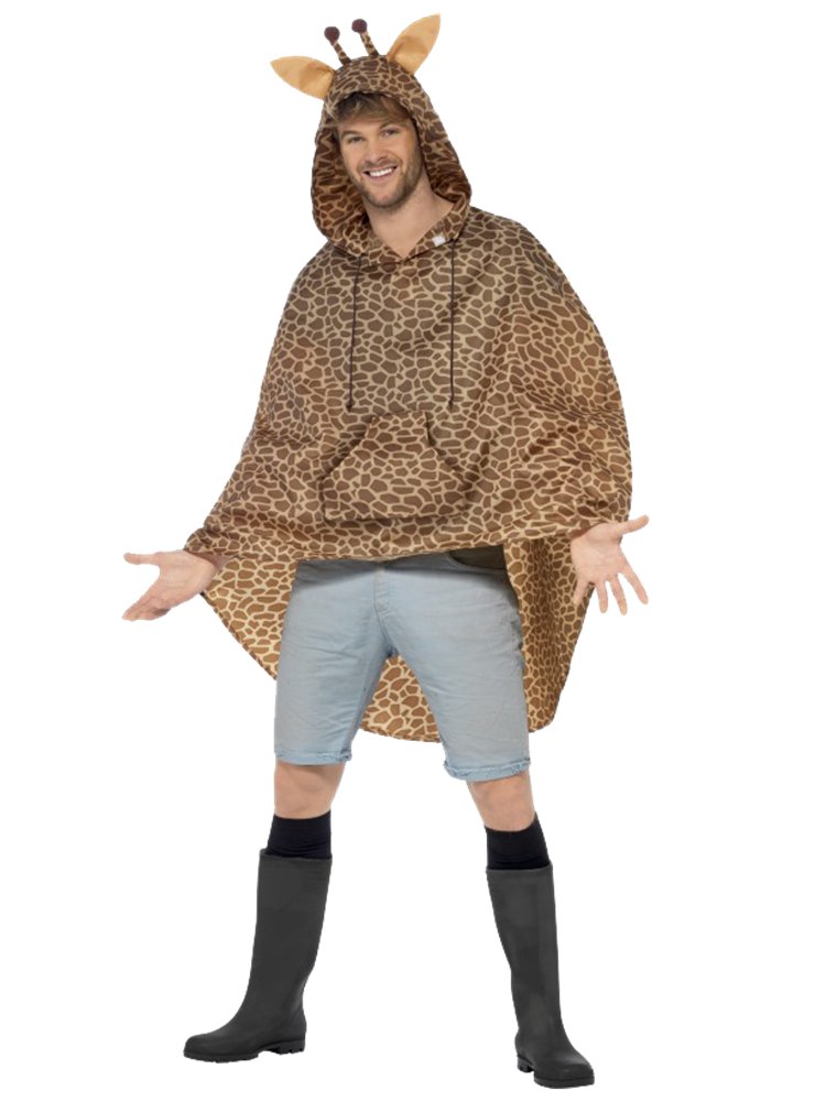 Giraffe Party Poncho - Adult Costume