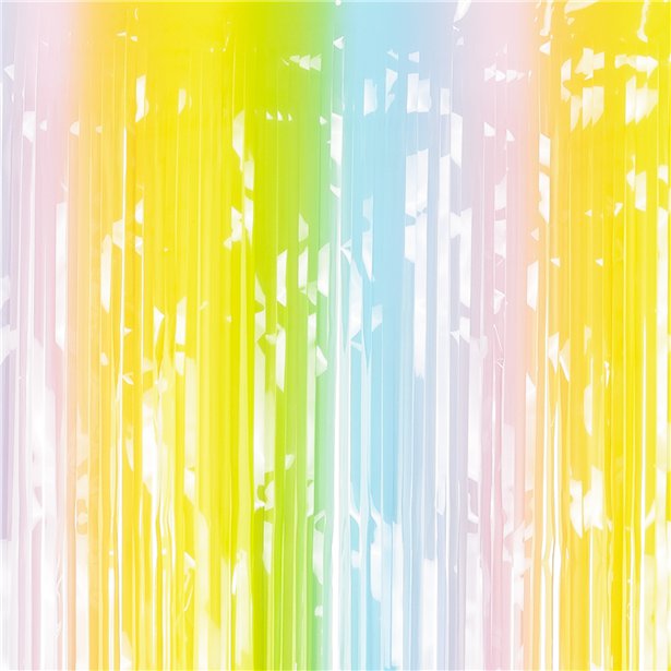 Pastel Rainbow Backdrop Curtain - 1.9m x 1m – product image 1