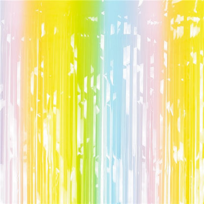 Pastel Rainbow Backdrop Curtain - 1.9m x 1m