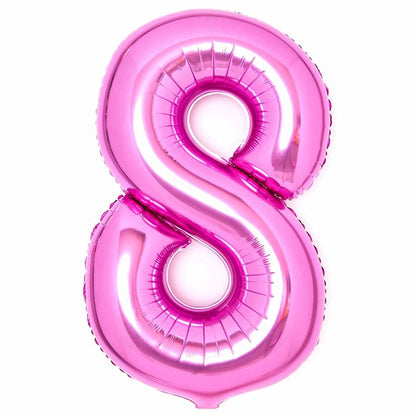 Pink Foil Number Balloons - 34"