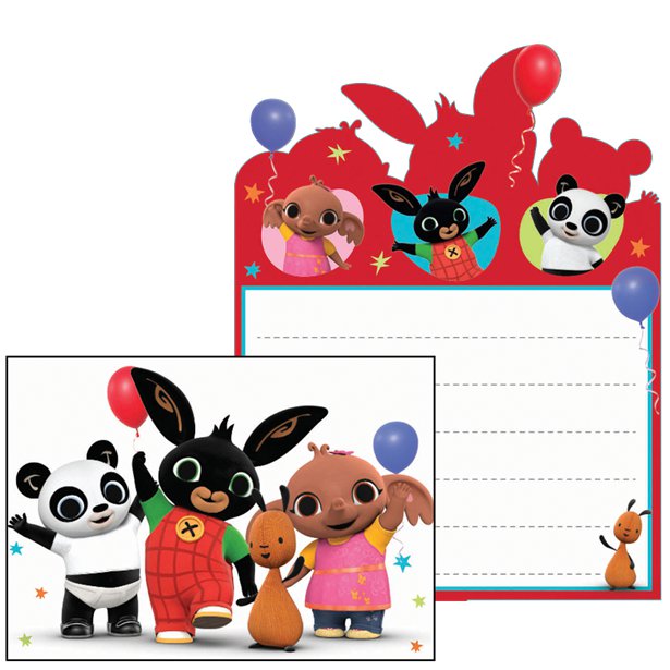 Bing Party Invitations (8pk)