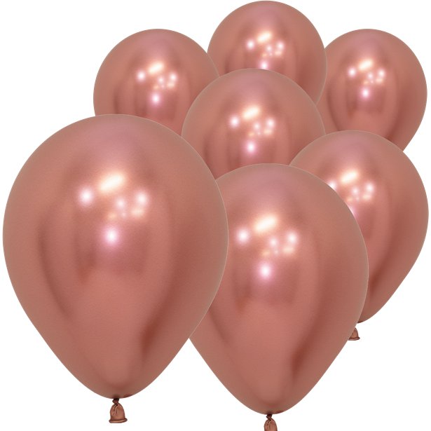 Rose Gold Reflex Balloons - 5" Latex (50pk) – product image 1
