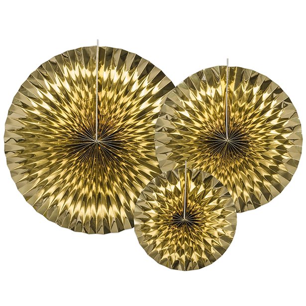 Gold Fans - 40cm (3pk) – product image 1