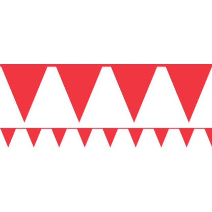 Red Paper Bunting - 4.5m