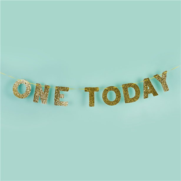 One Today Gold Glitter Banner - 2m – product image 2