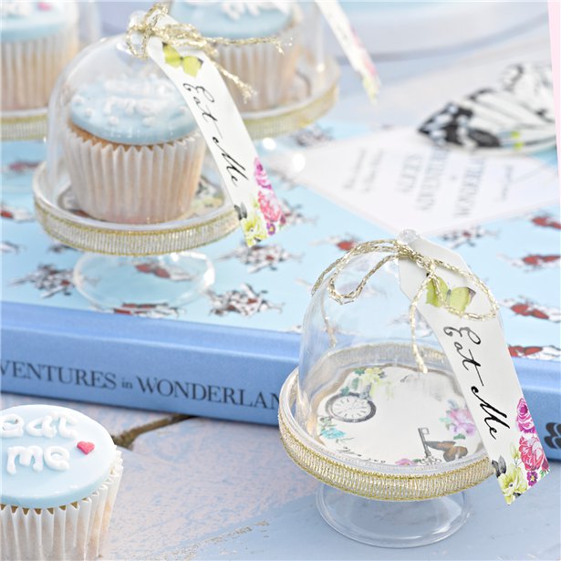 Alice in Wonderland Cake Dome, Tag & Doily Set (6pk) – product image 2