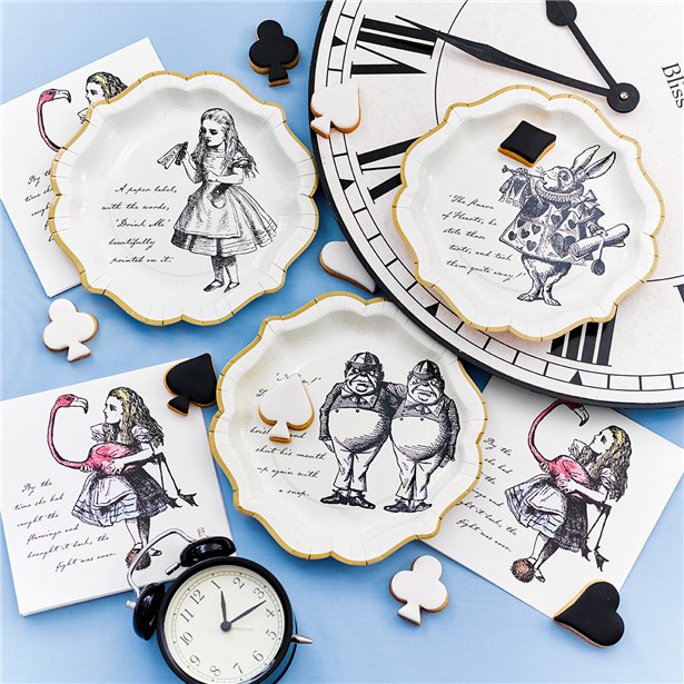 Alice in Wonderland Plates - 23cm (12pk) – product image 5