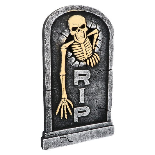 RIP Skeleton Tombstone - 56cm