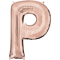 Rose Gold Letter P Balloon - 34 Foil