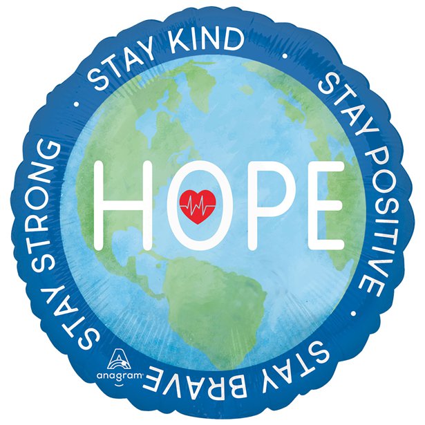 Hope Double Sided Balloon - 18" Foil