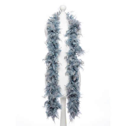 Deluxe Grey Feather Boa -180cm