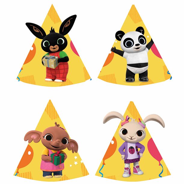 Bing Party Cone Hats (8pk)