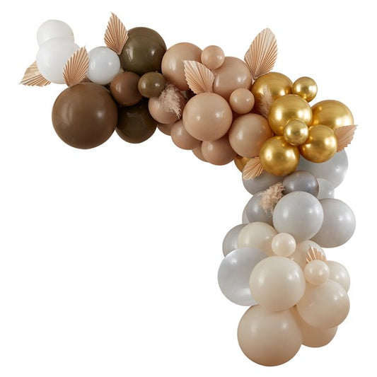 Taupe & Nude Balloon Arch - 75 Balloons