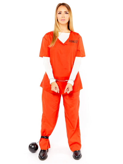 Orange Inmate Costume - Adult Costume