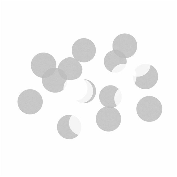 Silver & White Tissue Paper Confetti (10g pack)