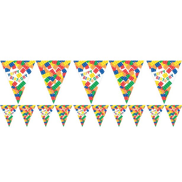 Block Party Paper Flag Bunting - 3.7m – product image 1