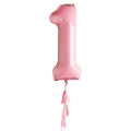 Pastel Pink 1st Birthday Balloon - 40" Foil – product image 1