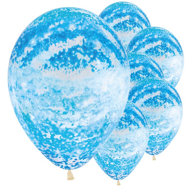 Graffiti Sky Blue Balloons - 12" Latex (25pk) – product image 1