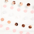 Rose Gold Blush Dot Garlands - 2.1m (6pk) – product image 1