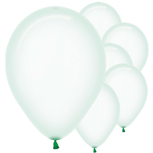 Pastel Green Crystal Balloons - 12" Latex (50pk) – product image 1