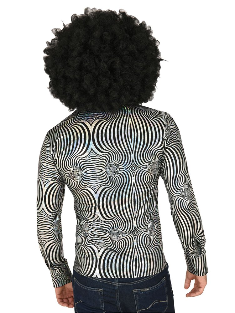 70's Silver Shirt - Adult Costume