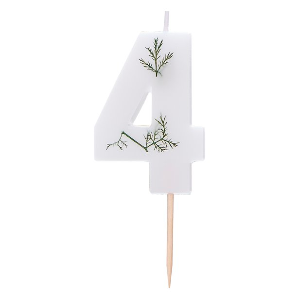 Number 4 Leaf Foliage Candle – product image 1