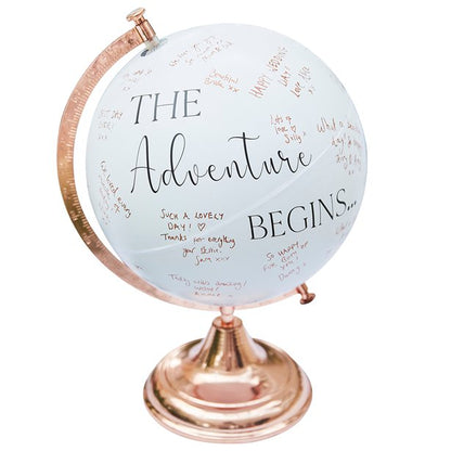 Botanical Wedding Globe Guest Book