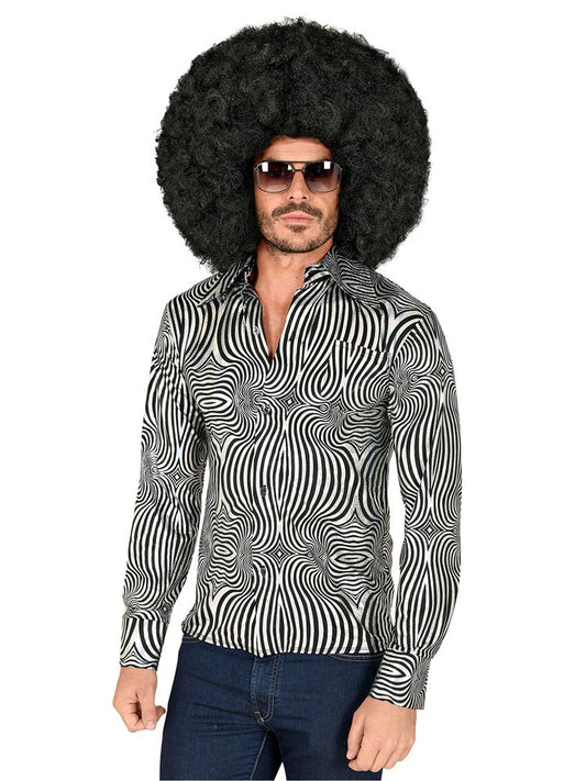 70's Silver Shirt - Adult Costume