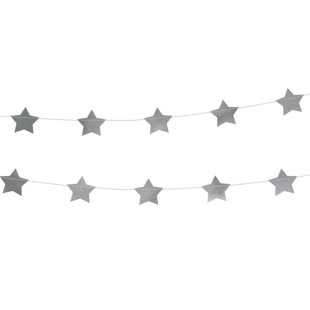Silver Star Garland - 3.6m – product image 1
