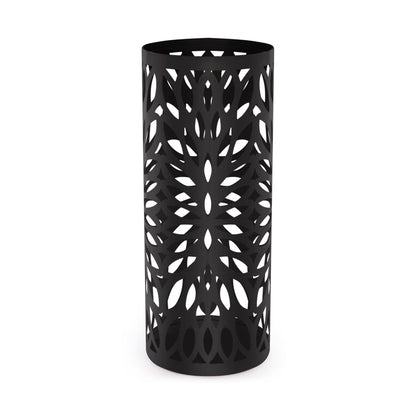 Round Metal Umbrella Stand in Black | M&W	