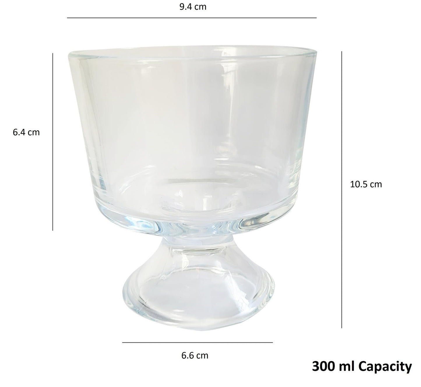 Mini Glass Serving Bowls - Set of 6 | M&W	