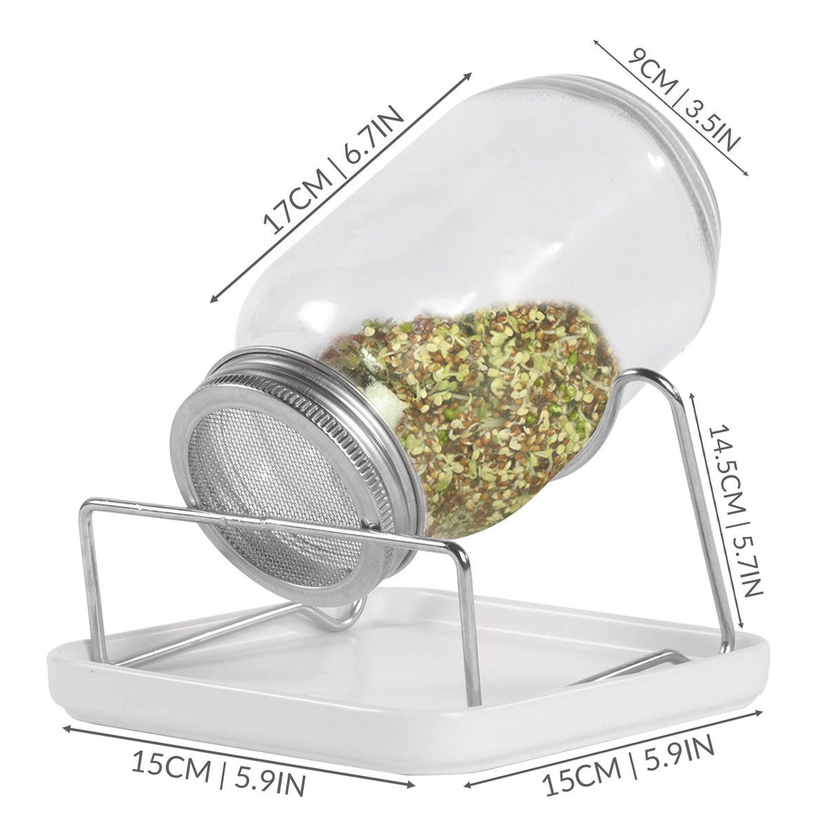 Seed Sprouting Jar Kit - Set of 2 | M&W	