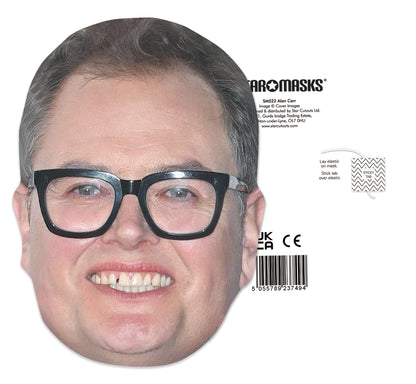 CMP012 Alan Carr Six Pack Of Masks - Includes Tabs and Elastic