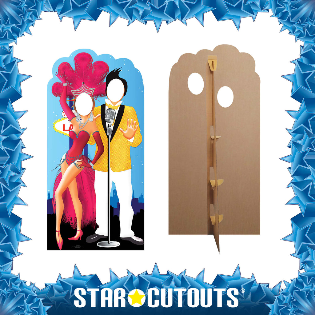 SC597 Vegas Couple Stand-In Cardboard Cut Out Height 195cm – product image 3