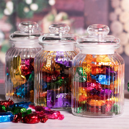 Vintage Airtight Glass Jars 990ml - Set of 3 | M&W	
