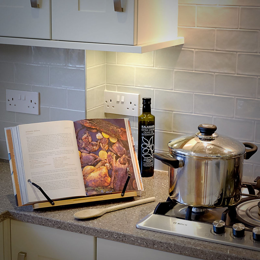 Bamboo Recipe Book Stand | M&W	