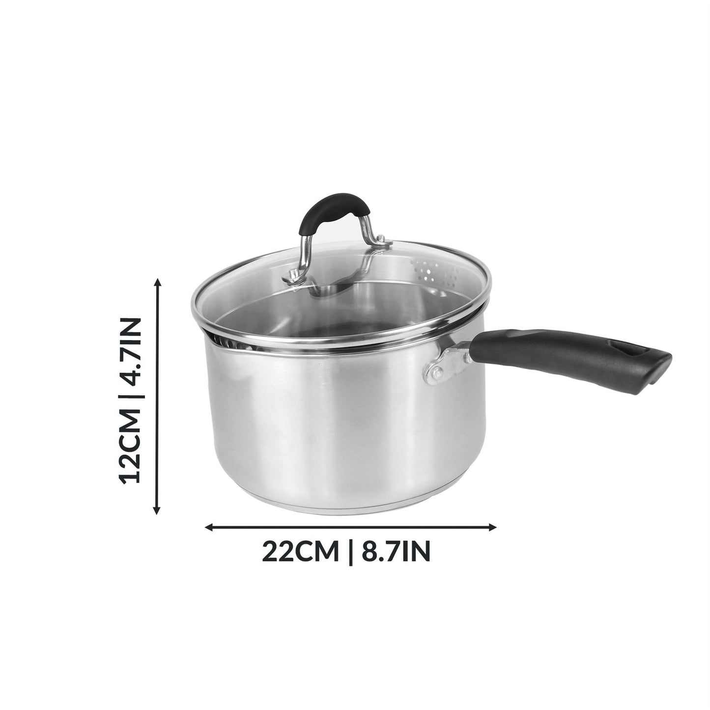 Stainless Steel Saucepans - Set of 3 | M&W	