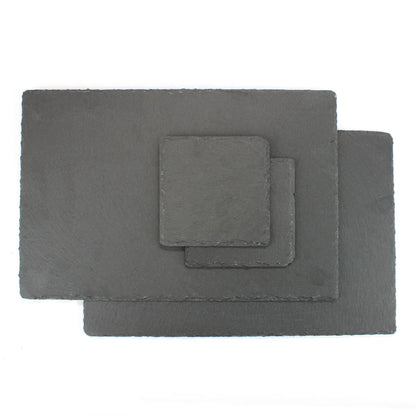 Natural Slate Placemats & Coasters - 16pc | M&W	